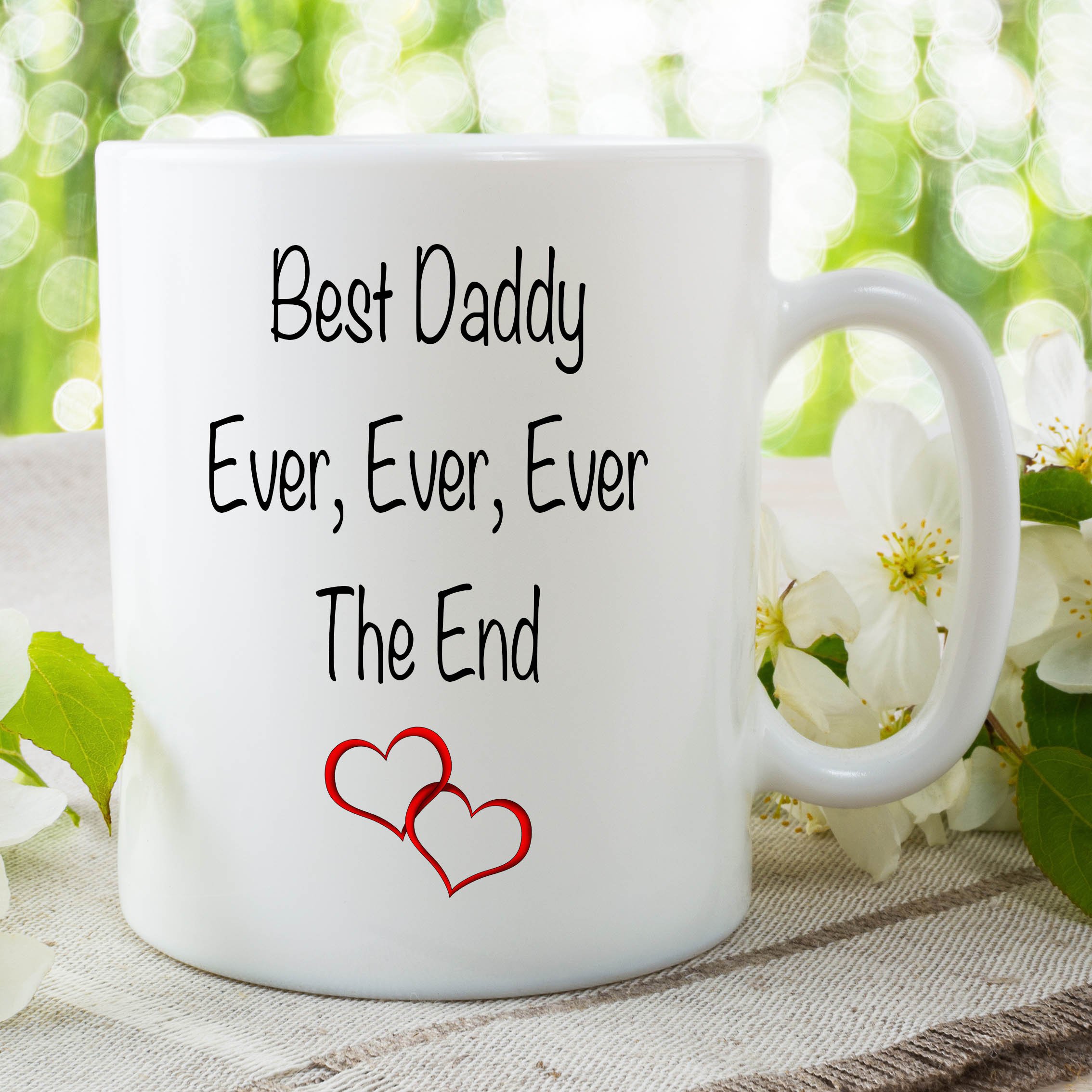 Daddy Tea Mug Best Dad Ever Father's Day Birthday Ceramic Cup Gift WSDMUG12