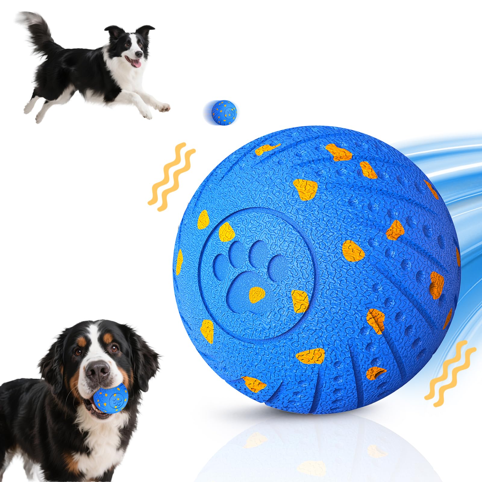 Photo 1 of Interactive Dog Toys: Smart Dog Ball – Auto-Bounce, Vibrating & Jumping Action! Durable Duraspin Design for Aggressive Chewers. Rechargeable & Long-Lasting, Keeps Dogs Busy and Entertained.