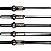 Mayhew Tools 32040 Pneumatic Pin/Drift Punch Set, 5-Piece, Black Oxide Finish