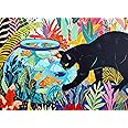 Lucky Puzzles - Cat & Catch: Feline Mischief - 1000 Piece Jigsaw Puzzle for Adults | Vibrant Artistic Cat Puzzle | Fun & Challenging Puzzle with Bold Colors