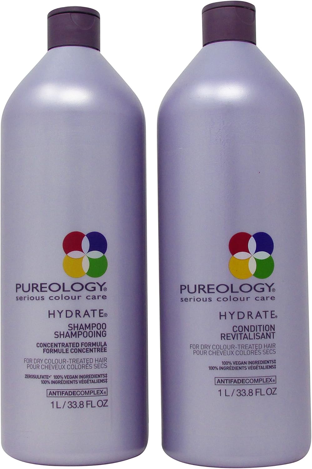 Pureology Hydrate Liter SetShampoo & Conditioner 33.8Oz Duo W/Antifade