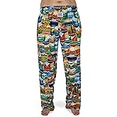BRIEF INSANITY Lounge Pajama Pants for Men and Women| Parks of America Camping Souvenier Print Bottoms - Comfy, Ultra Soft, Novelty Unisex Loungewear (Parks of America Pants, XX-Large)