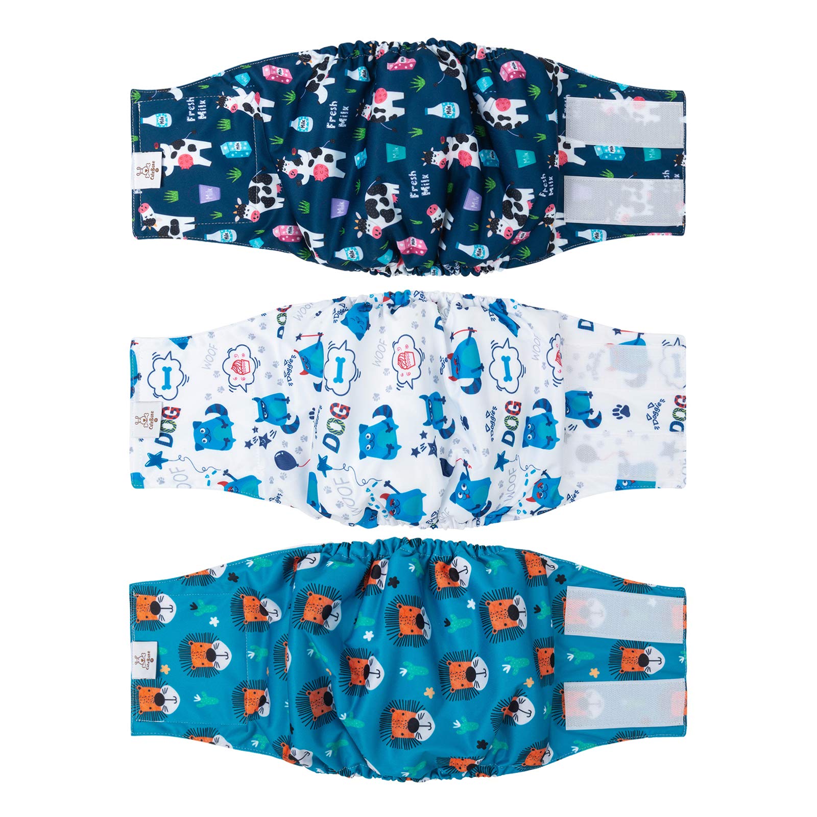 CuteBone Dog Diapers Male Medium DM14M,M(14 inches-17 inches)