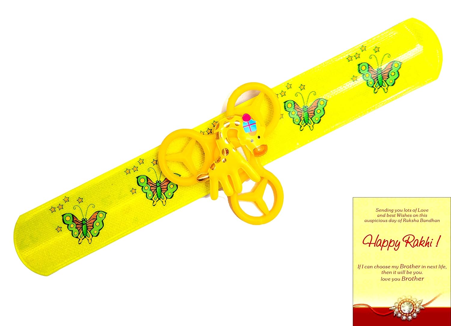 rv rakhi multi colour fabric diamond and multi colour pearl rakhi for boys/men