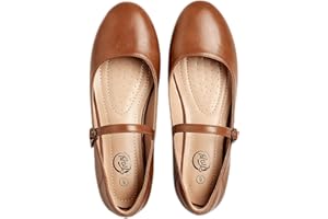 Trary Mary Jane Shoes Women, Ballet Flats Shoes for Women, Round Toe Black Flats for Women, Women's Flats, Mary Jane Flats, Ankle Strap Flats Shoes Women Dressy Comfortable, Women Flats Dress Shoes