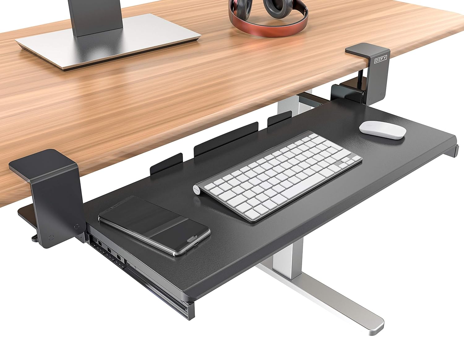 Defy Desk Clamp On Keyboard Tray Ergonomic Desks Wrist Amazon.in