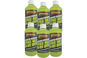 TSI Supercool P46-8D-6CP PAG Oil 46 Viscosity with UV Dye 8oz 6-Pack