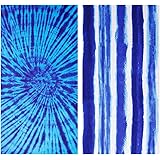 Microfiber Beach Towel Oversize, Extra Large 74"x36", 2 Pack Boho Stripe, Fast Quick Dry,Cool Pool Towel, Lounge Cover, for W
