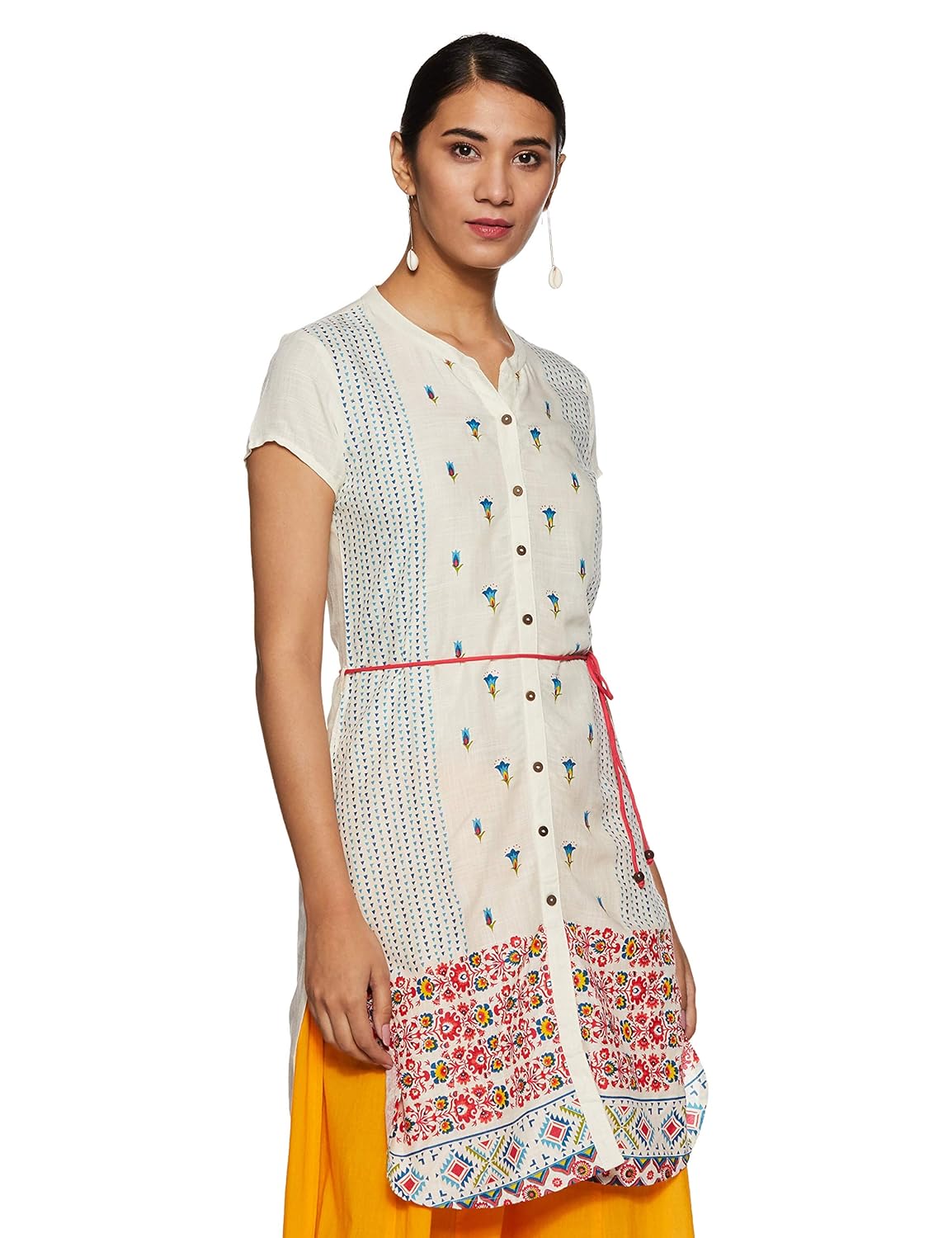 Karigari Women's Rayon a-line Kurta