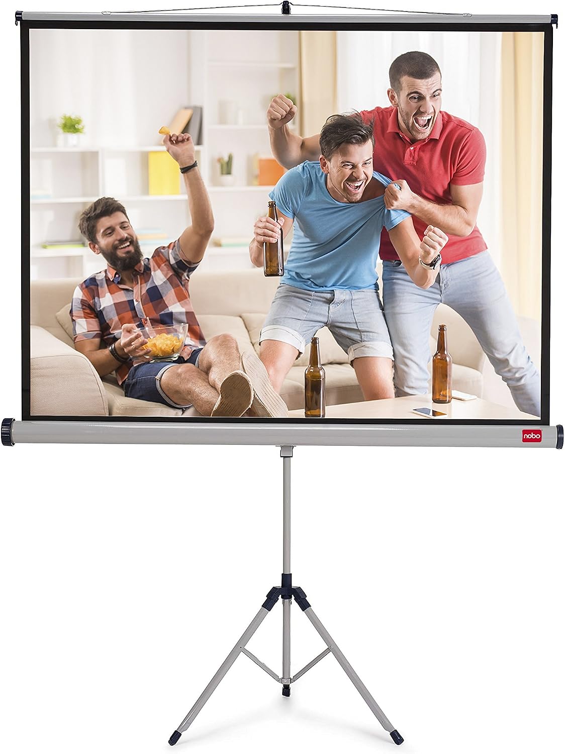 Nobo 1902397W Tripod Projection Screen Home Theatre/Home/Cinema, 16:10 Screen Format - 2000 x 1310 mm, White - Image 3