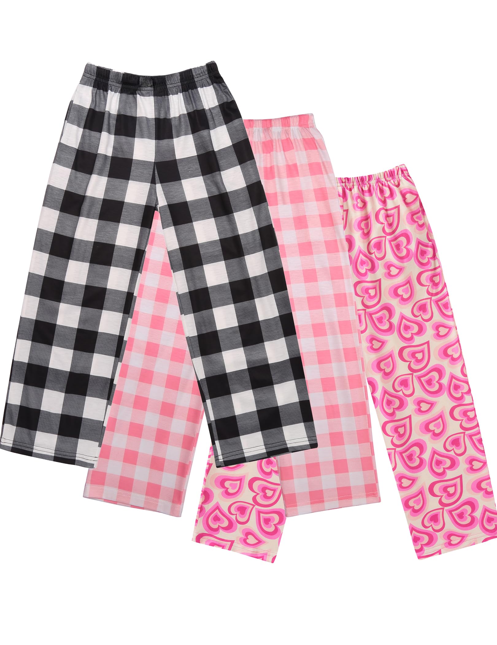 Photo 1 of Ekouaer 3 Pack:Boys Pajama Pants PJ Bottom Elastic Waist Loose Sleep with Pockets