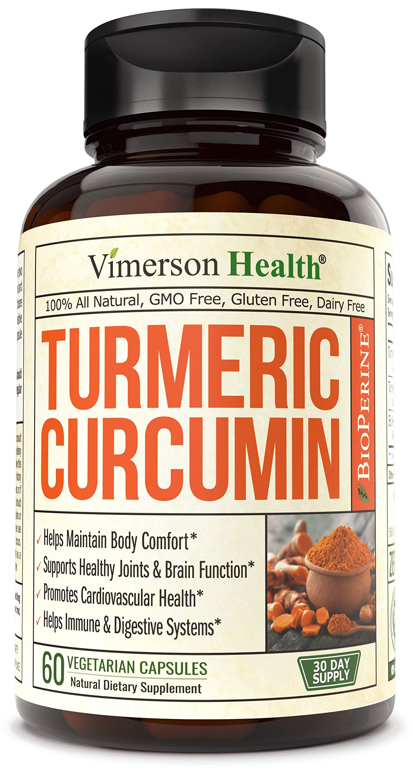 Turmeric Curcumin with BioPerine Black Pepper, 95 Curcuminoids
