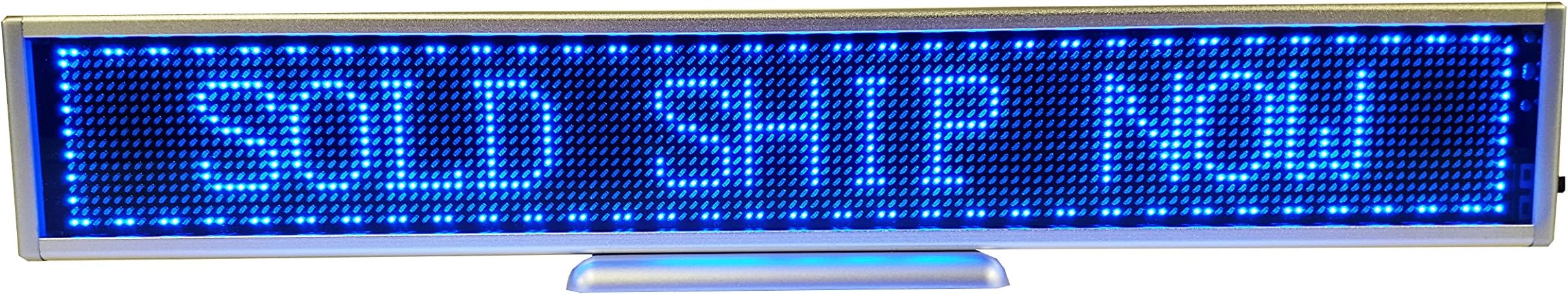 Programmable Scrolling SMD Dot Matrix LED Mini Advertisement Display (16x128 pixels, 1.85 pitch) Blue