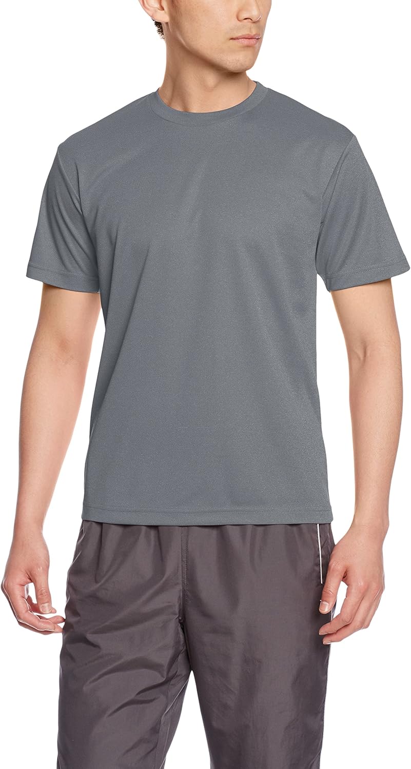 [グリマー] 半袖 4.4oz ドライTシャツ (クルーネック) 00300-ACT ダークグレー LL (日本サイズLL相当)