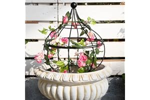 GOOOXIM Sturdy Metal Garden Obelisk Trellis for Climbing Plants - 12" x 8.1" Versatile Support for Roses, Topiaries & Houseplants - Easy to Assemble, Durable & Decorative for Indoor/Outdoor Displays