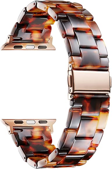 Amazon Com Resin Smartwatch Bands Compatible With Apple Watch Series 1 2 3 4 5 6 Se Nike Sport Hermes Edition 42mm 44mm Skin Friendly Resin Iwatch Bands 22mm In 14 Colors For Men Women Clothing