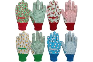 MSUPSAV Kids Gardening and Garden Gloves for Toddler,Children's Yard Work Glove,Gift,Cute Pattern,Age3-8