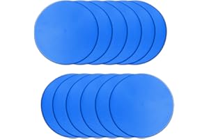 PIKZH Poly Spot Markers 9 inch Non-Slip Rubber Agility Training Markers Floor Dots Flat Field Cones for Football, Soccer, Basketball, School Exercise Drills, Dance Practice