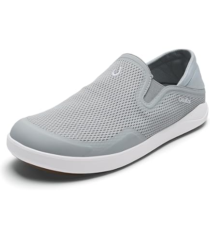 Olukai Alapa Li Men\'s Slip On Shoes Dark Gray Textile Leather Size M10‎ Amazon.com | OluKai Alapa Li Men main image 3