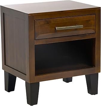 Amazon Com Christopher Knight Home Luna Acacia Wood Night Stand Brown Mahogany Furniture Decor