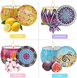 Amorxiao Scented Candles Gift Set 4pcs 4.4 oz Soy Wax Aromatherapy view 2