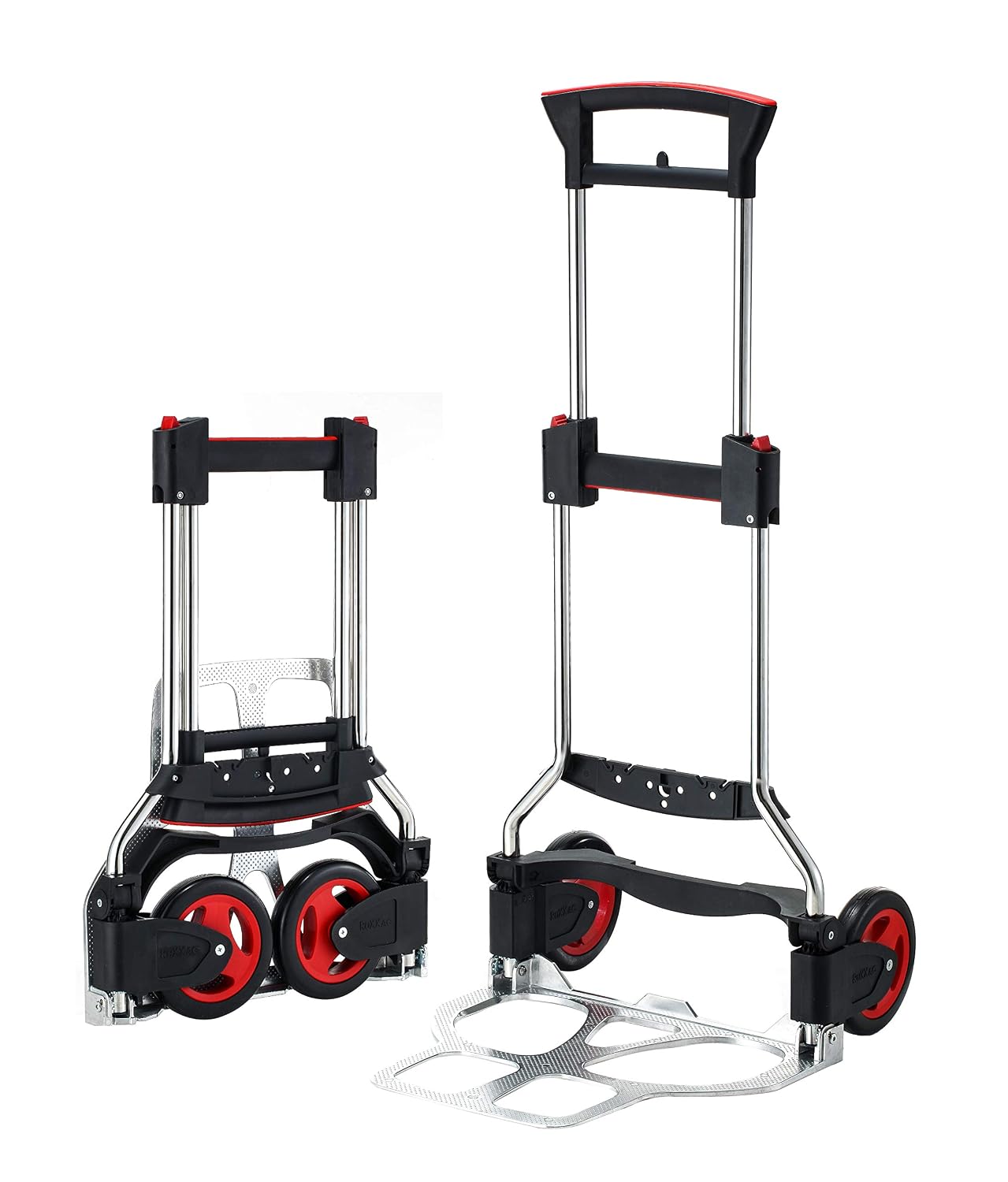RuXXac Exclusive 2234-81V3 Folding Sack Truck 125 kg Load Capacity Space-Saving Packaging Intelligent Folding Technology Including Mounting System Ergonomic Handle High-Quality Stainless Steel Frame - Image 4