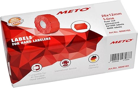 6000 Etichette Prezzatrice Meto - 22x16 Mm, Bianche, Per Etichettatrici Manuali - Foto 10