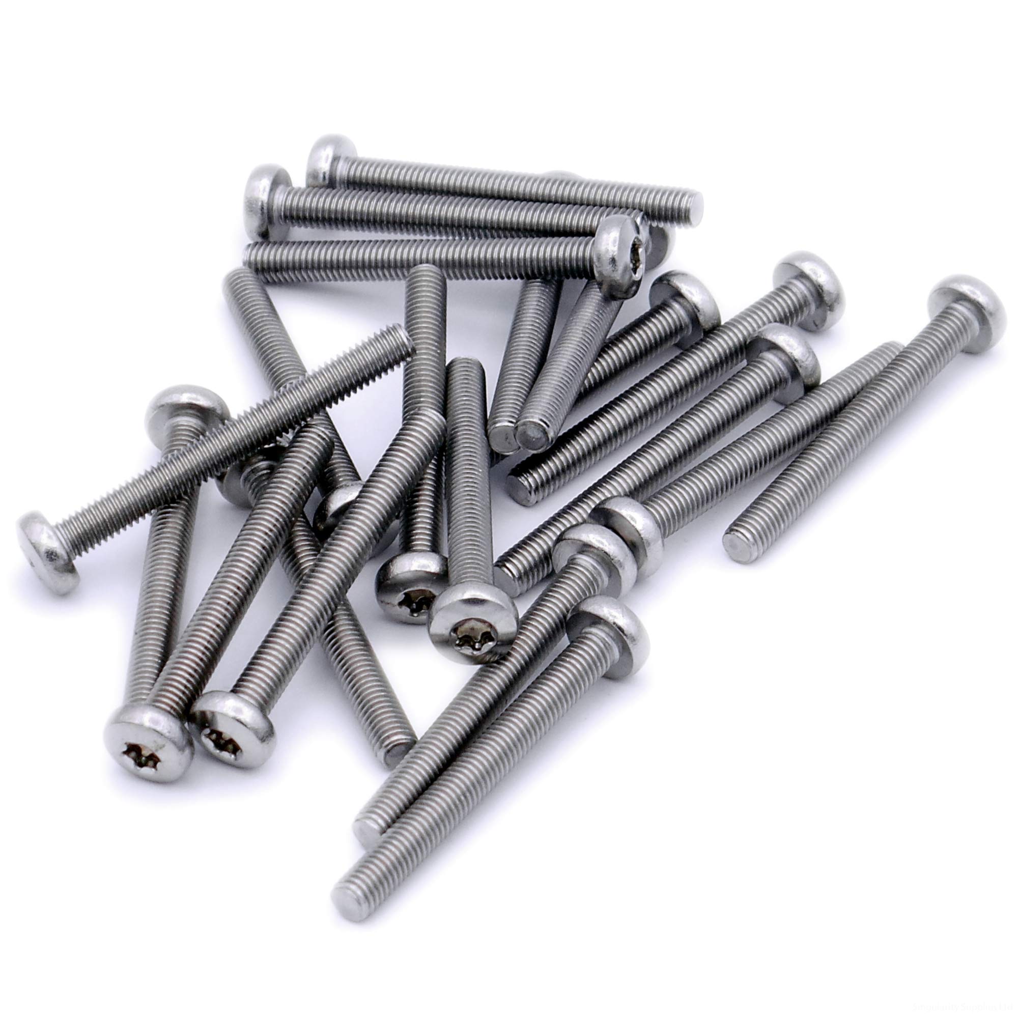 M5 (5mm x 12mm) TX Pan Machine Screw (Bolt) - Stainless Steel (A2) (Pack of 20)