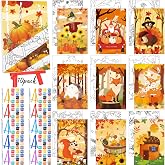 Blosssound 10 Set Fall Pre Printed Canvas For Painting Autumn Canvas 5x7