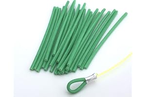 Catch All Tackle 4" 25 Pieces Green Polyester Braid Loop Protectors for Motorcycle Rear Lower