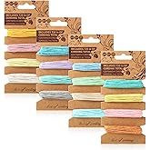 Shappy 16 Colors Thread Cord for Jewelry Making, Multi-Color Flax String Cord, Natural Twine Rope String for Handmade Bracelets Keychains Craft Making Accessories, 80 Yards in Total(Multiple Color)