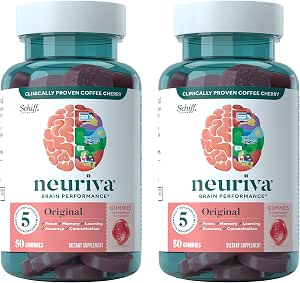 Amazon.com: NEURIVA Brain Performance - Original Gummies ...