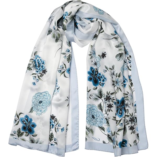 Christmas Snowflake Blue Womens Scarf Pashmina Shawl Wraps Large Long