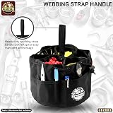 Graintex 18 Pocket Rip-stop Canvas Grab Bag Tool Organizer Pouch Drawstring view 7