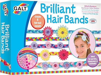 Galt Toys Brilliant Hair Bands Kids Craft Kit Ages 6+ Decorate Flowers Beads
