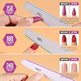 Teenitor 6pc Nail File Set 100/180/240 Grit Buffers Emery Board 1000/4000 Shine view 3