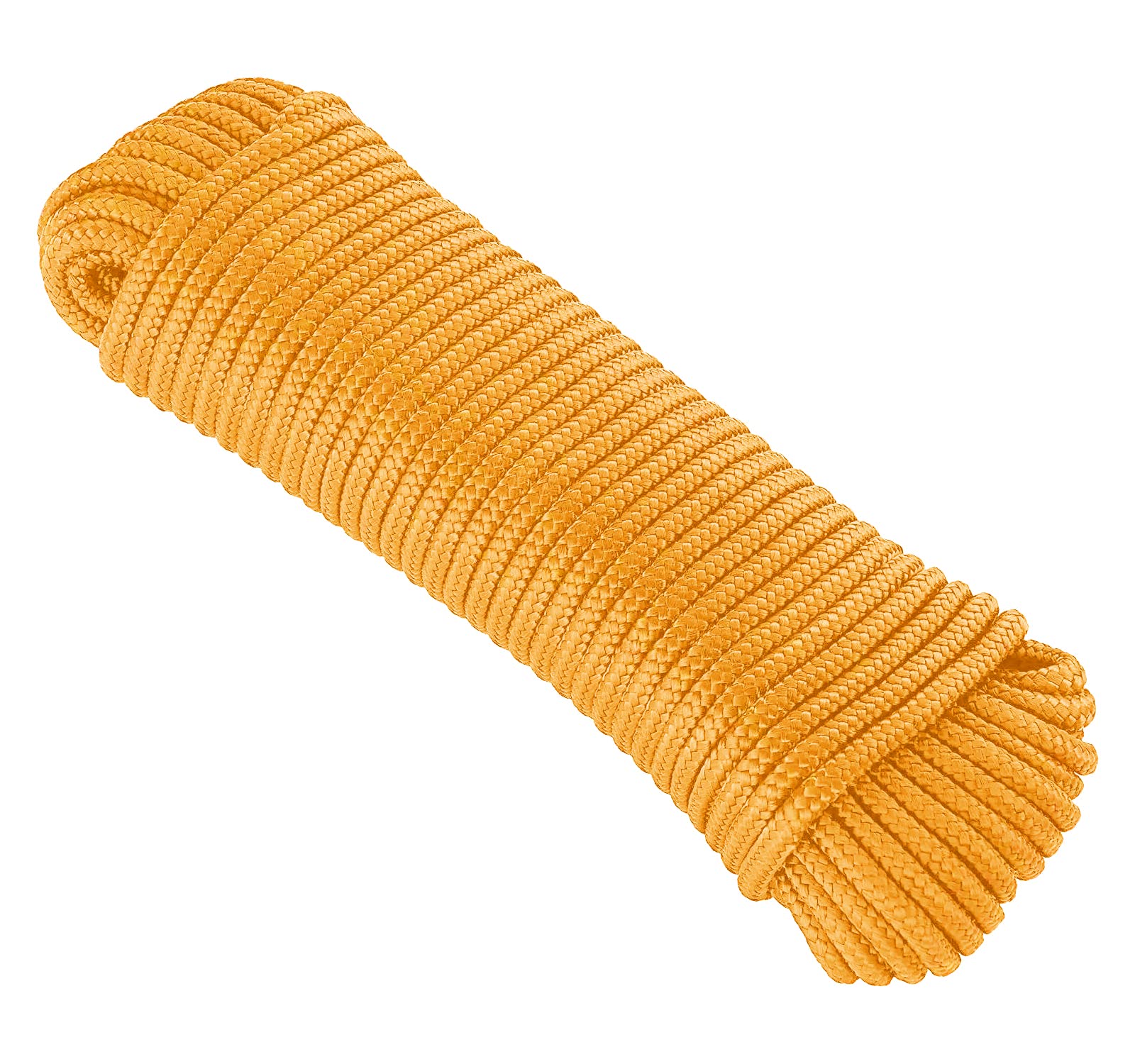 KuTi Kai 20M(64FT) Powerful Nylon Rope,Solid Nylon Line,Thick Multipurpose Durable Long Rope for Wedding,Fishing and DIY etc (2mm, Orange)