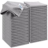 HOMEXCEL Grey Microfiber Cleaning Cloth, 50 Pack