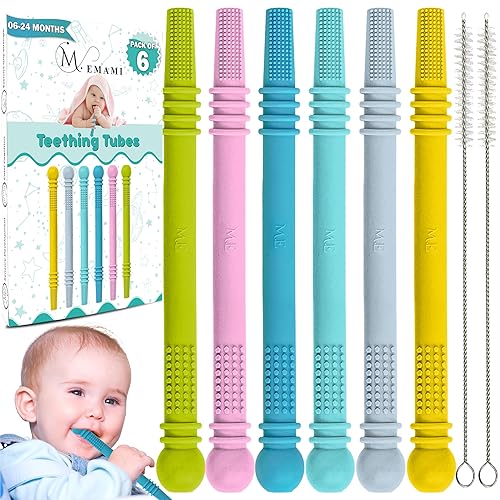 Baby Teething Toy Pack of Hollow Teething Sticks with