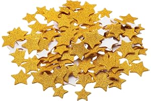 PATIKIL Foam Stickers, 150Pcs EVA Self Adhesive Glitters Foam Shape Sticker Craft Supplies for Scrapbook Card DIY Making Home