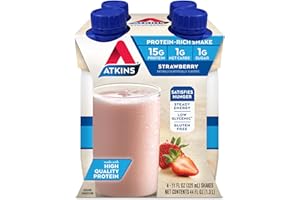 Atkins Gluten Free Protein-Rich Shake, Strawberry, 4 Count
