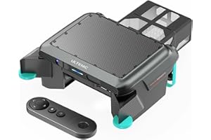 Ultenic S1 Pool Skimmer Robot, Solar Pool Skimmer for Above & In-Ground Pool with Auto-Docking Design, 24/7 Continuous Cleaning Power, 6L Capacity, Dual Protection System, Ideal for All Swimming Pool