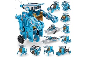 STEM 12-in-1 Education Solar Robot Toys for Boys Ages 8-13, DIY STEM Building Science Kit Birthday Gifts for Kids 8 9 10 11 1