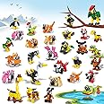 TWERF Party Favor for Kids - 30 Pack Mini Animals Building Blocks Set, Goody Bags Stuffers, Small Toys for Kids Prizes, Birth