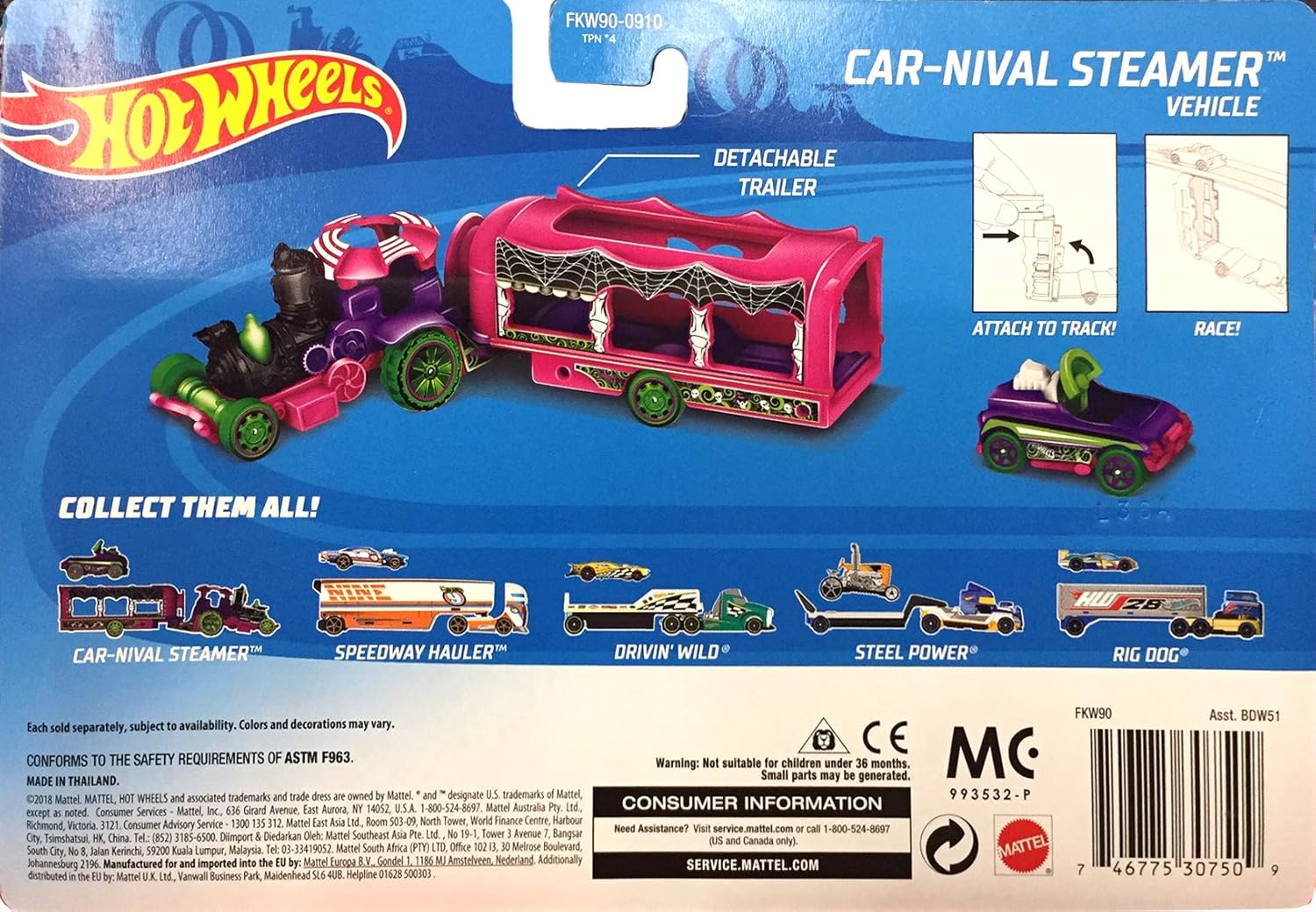 hot wheels carnival steamer