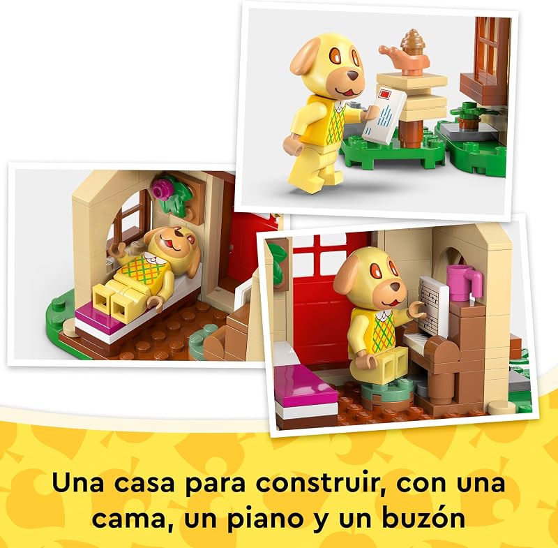 Animal Crossing El Acogedor hogar de Tere - Minifigura de Perrita, Piano de Juguete, Mesa de Picnic y Comida - Regalo Gamer para Niñas y Niños de 6+ Años Fans del Videojuego 77058 — foto 5 de 8
