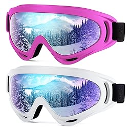 Dizywiee 2-Pack Kids Ski Goggles, Snowboard Goggles
