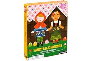 Petit Collage Magnetic Dress Up Fairy Tale Friends – Magnetic Game Board with Mix and Match Magnetic Pieces, Ideal for Ages 3+ – Includes 2 Scenes and 27 Creative Magnetic Pieces