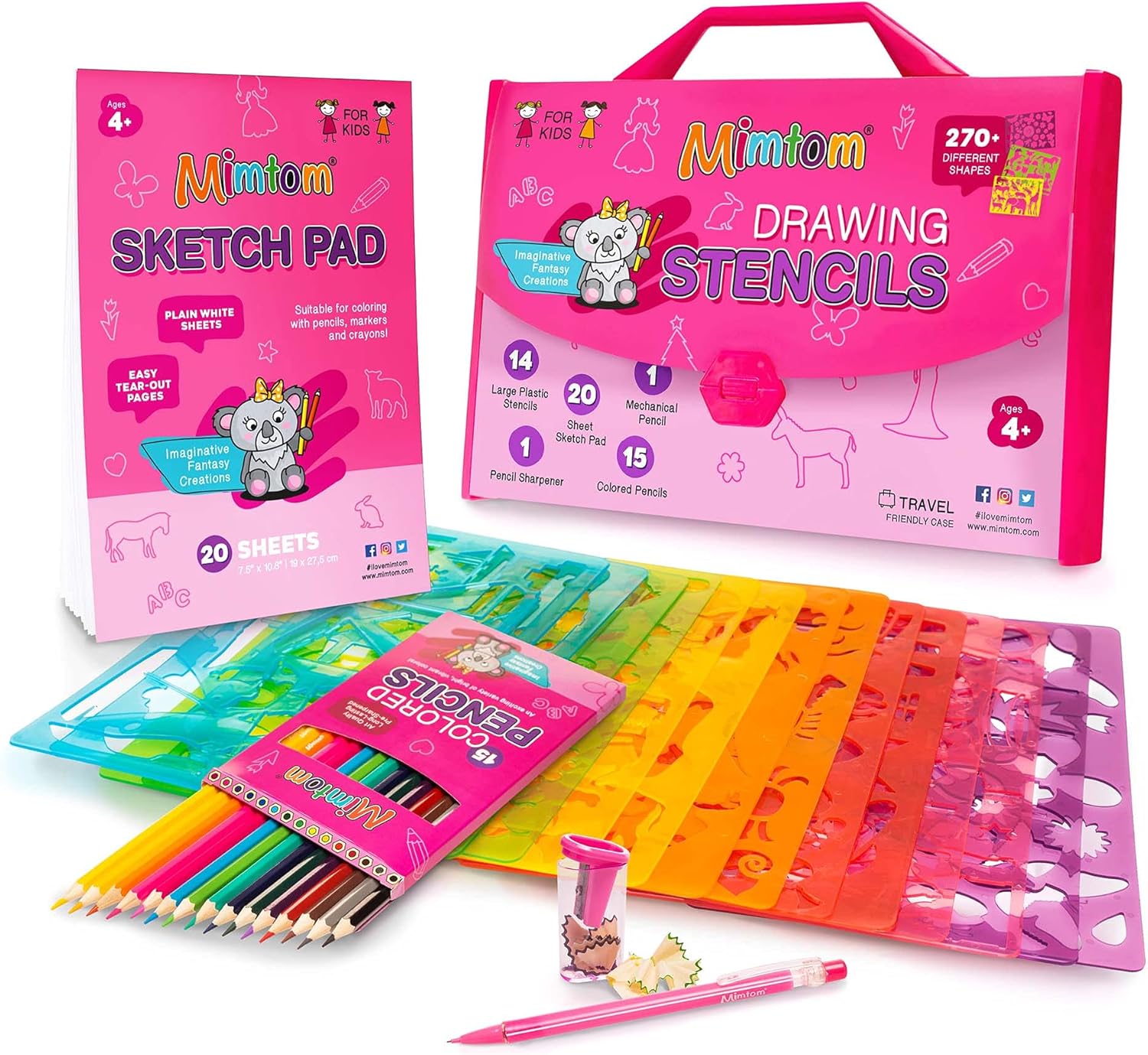 Amazon.com: Mimtom Drawing Stencil Kit 