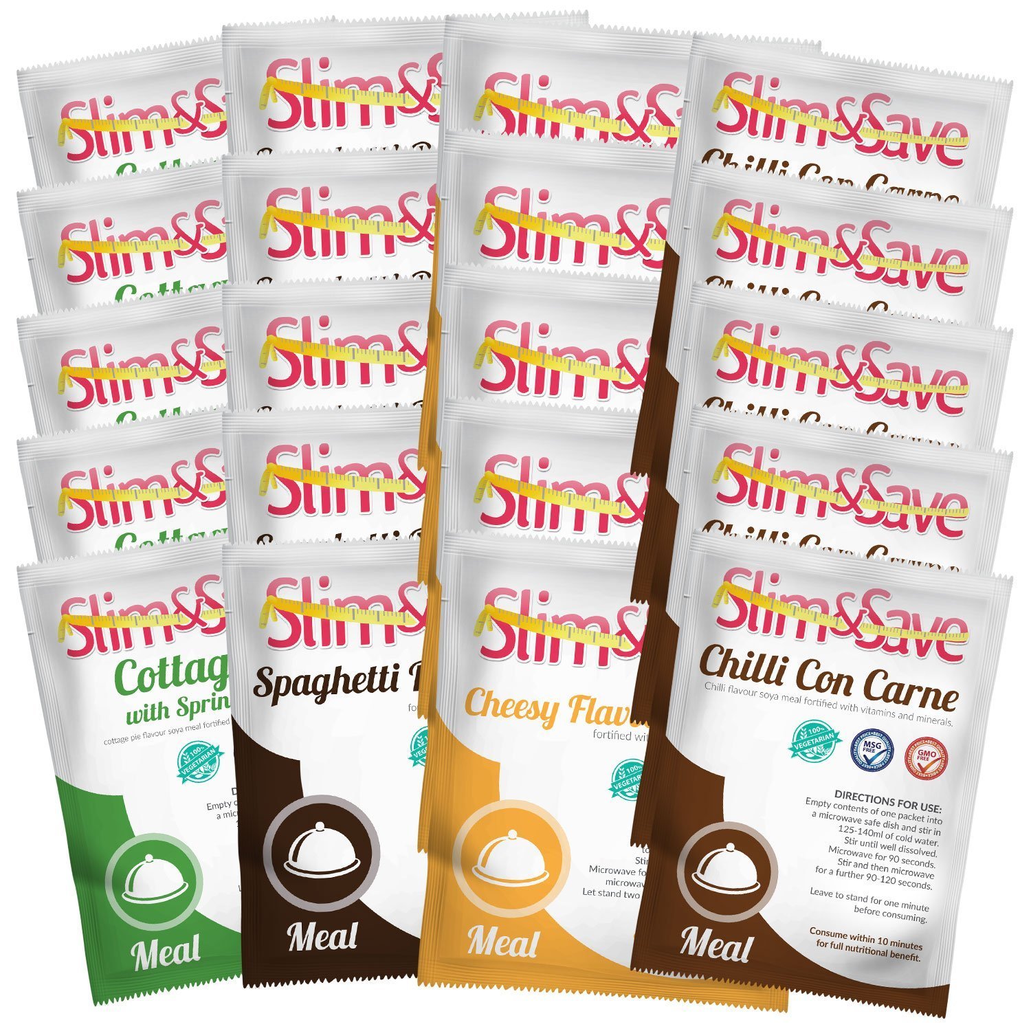 20 Slim & Save Meals High Protein Low Carb Meal Replacement VLCD